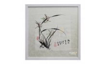กรอบรูป-ตัวอักษรจีน-ภาพสไตล์จีนภาพวาดดอกไม้พร้อมอักษรจีน